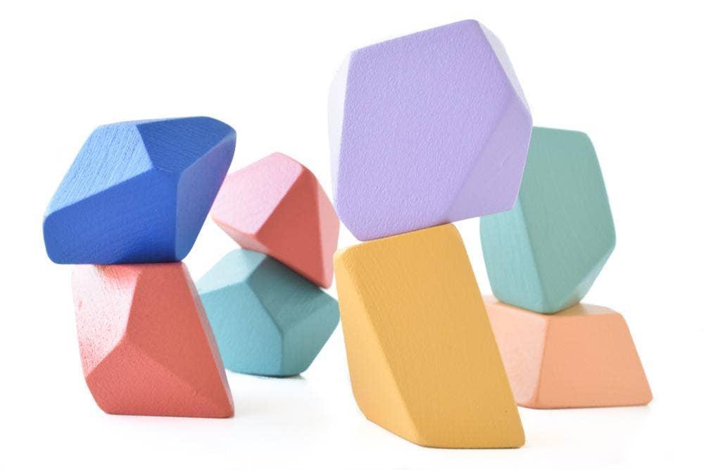 Blocks - Set of 8 - Pastel Colors by Rock Blocks