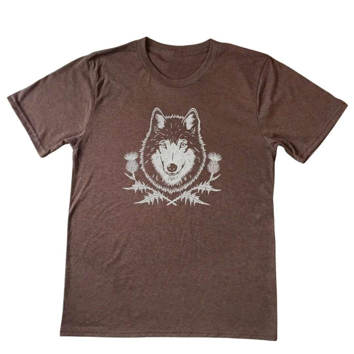 Short Sleeve - Brown Wolf Thistle (L - 3XL only) by Uzura