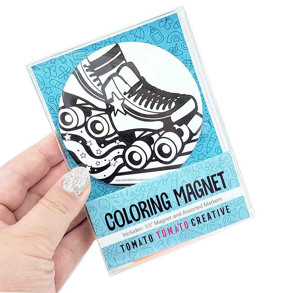 Coloring Magnet - Roller Skate by Tomato Tomato Creative