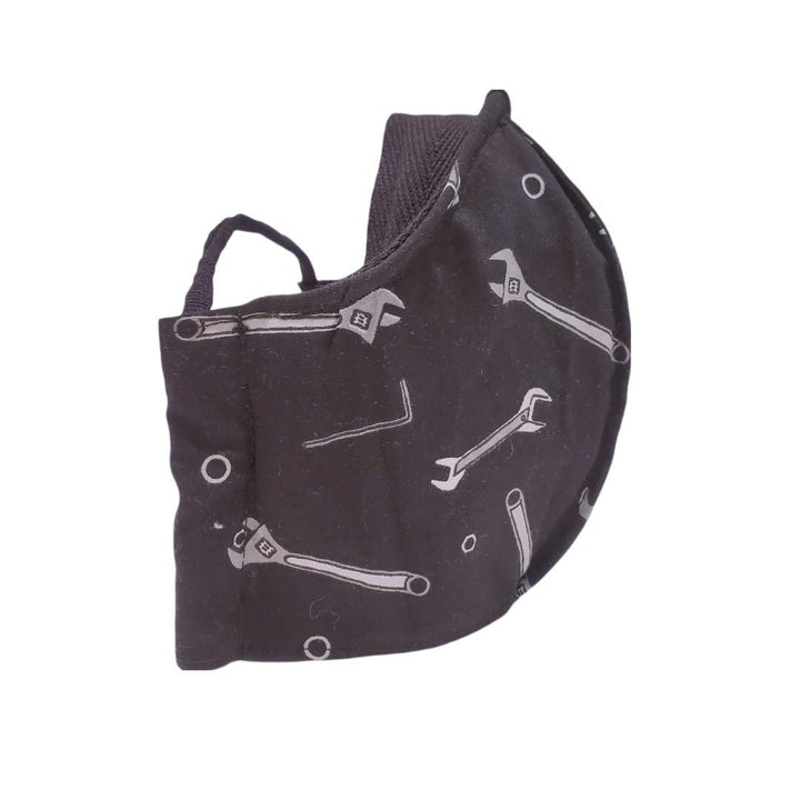 Small - Wrenches on Black Lining Black Topstitching by imakecutestuff