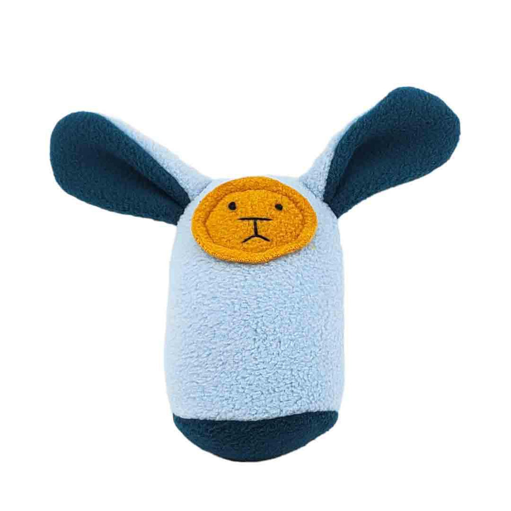 Plush Rattle - Light Blue Bunny by Mr. Sogs