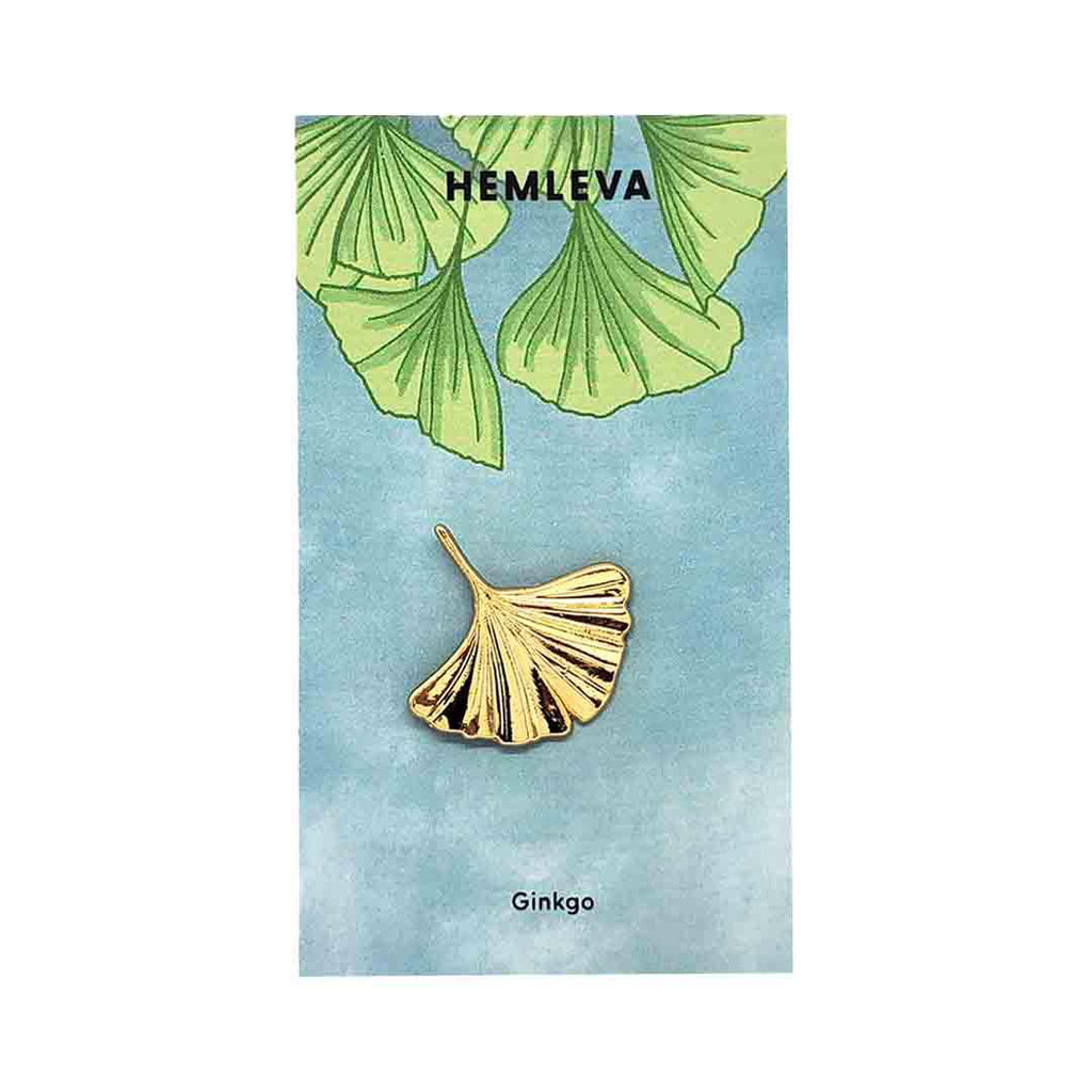 Enamel Pin - Ginkgo Leaf by Hemleva