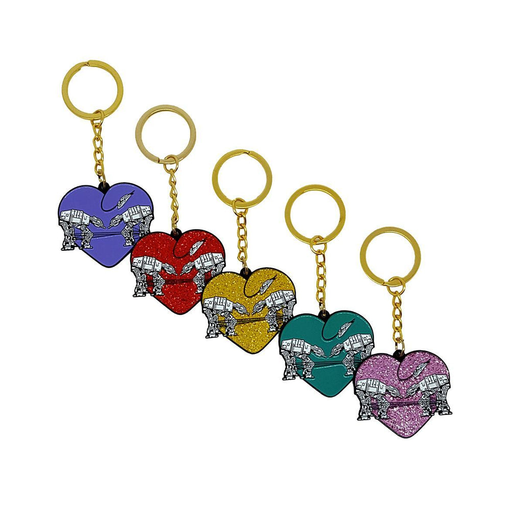 Keychain - Love AT-AT First Sight (Assorted Colors ) by Ugly Baby