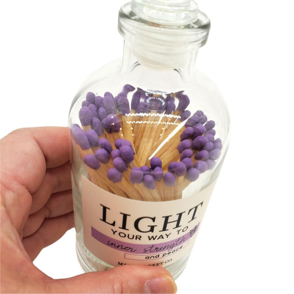 Matches - Light Your Way to Inner Strength and Peace (Purple) by Made Market Co.