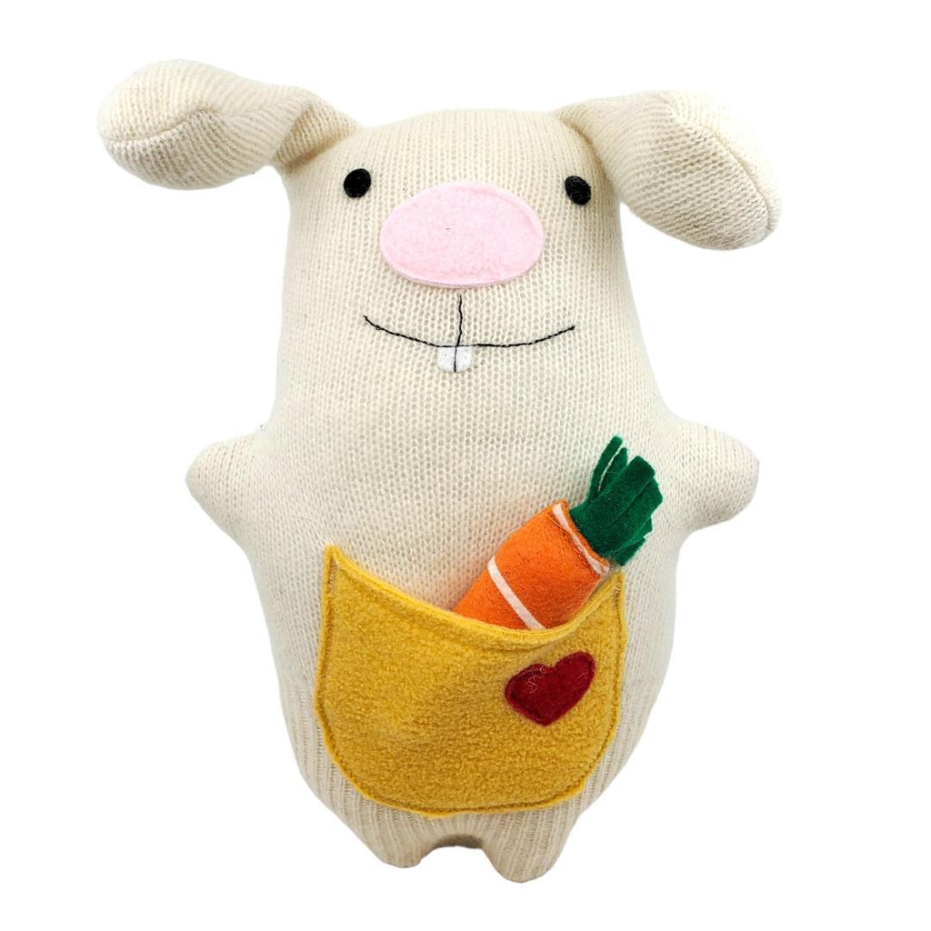 Plush - Bunny with Carrot Treat by Happy Groundhog Studio