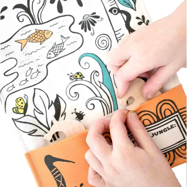 Play Tote - Jungle Adventure with Elephant and Sloth by So Handmade