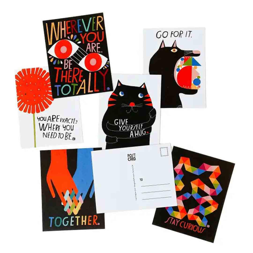 Postcards - Go For It Postcards (Set of 6) by Lisa Congdon