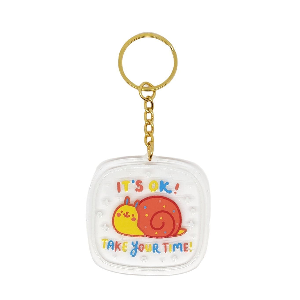 Keychain - Take Your Time Snail by Mis0 Happy