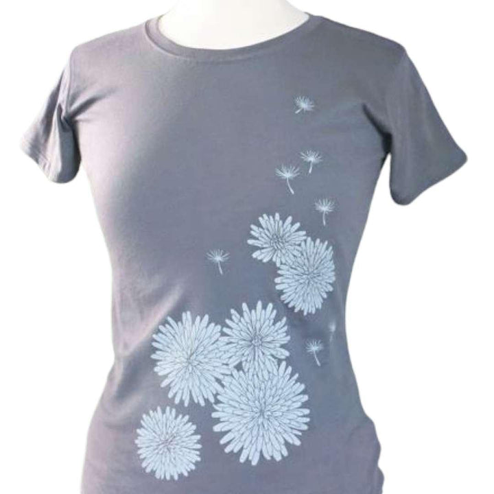 Short Sleeve - Gray Dandelion by Uzura