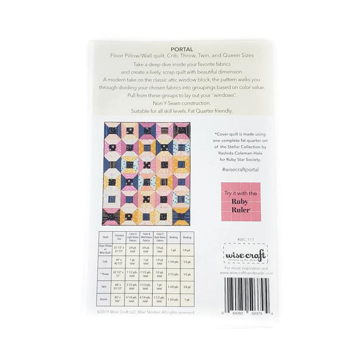 Pattern - Portal Quilt by Wise Craft