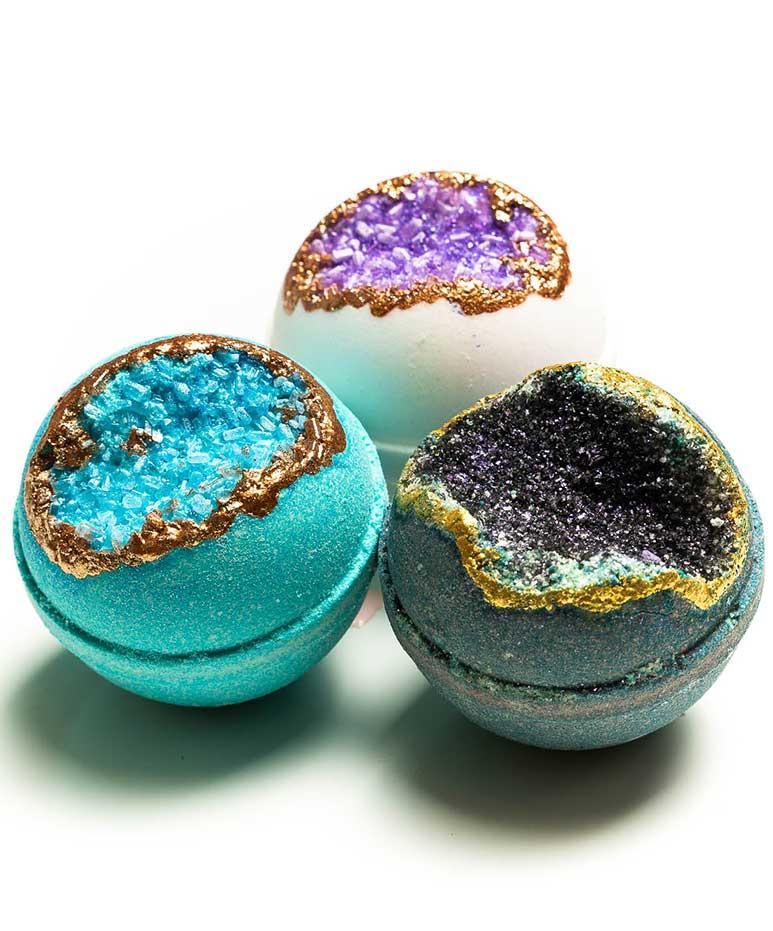 Geode Bath Bomb Set - Calm and Relax by Latika Beauty