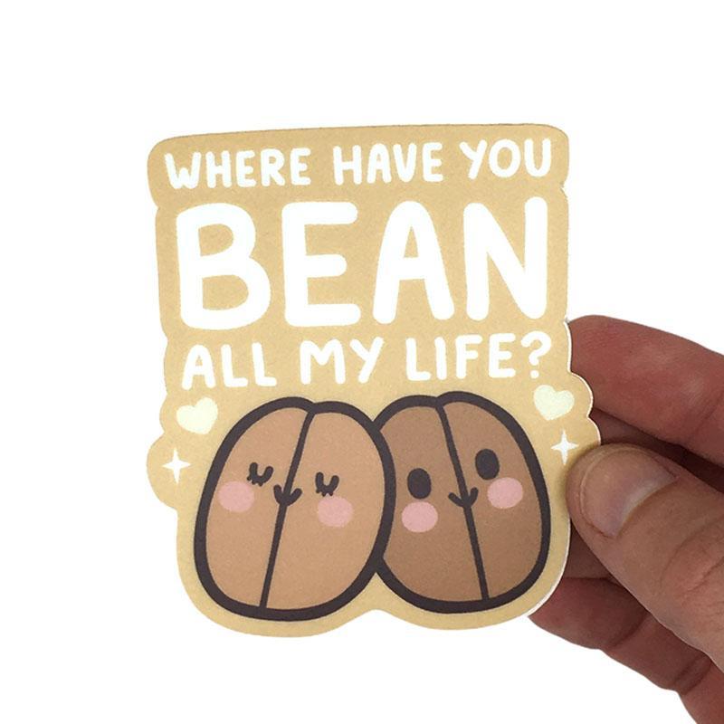 Vinyl Stickers - Where Have You BEAN by Mis0 Happy