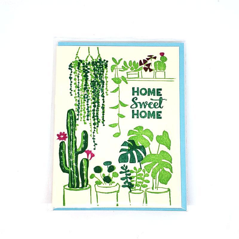 Card - Housewarming - House Plants Home Sweet Home by Ilee Papergoods