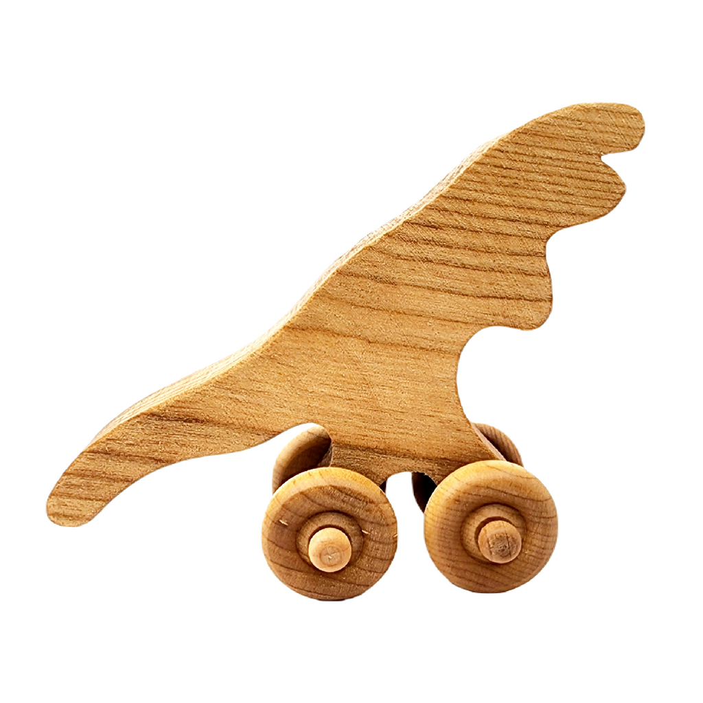 Wooden Toy - T-Rex Dinosaur on Wheels by Baldwin Toy Co.