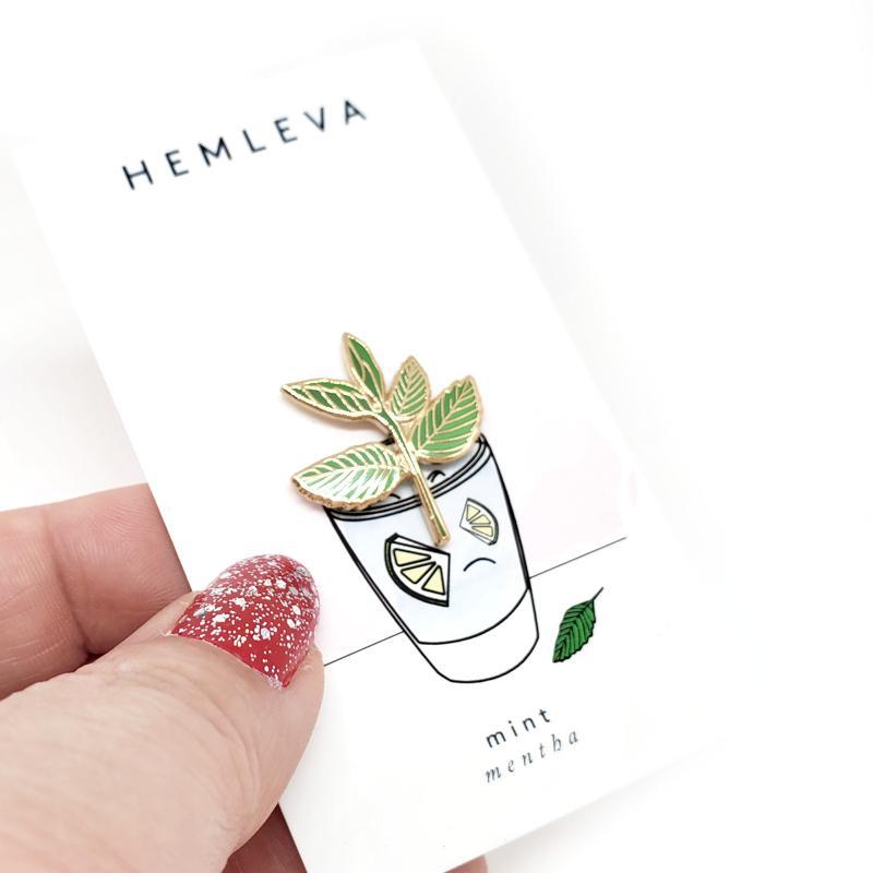 Enamel Pin - Mint by Hemleva