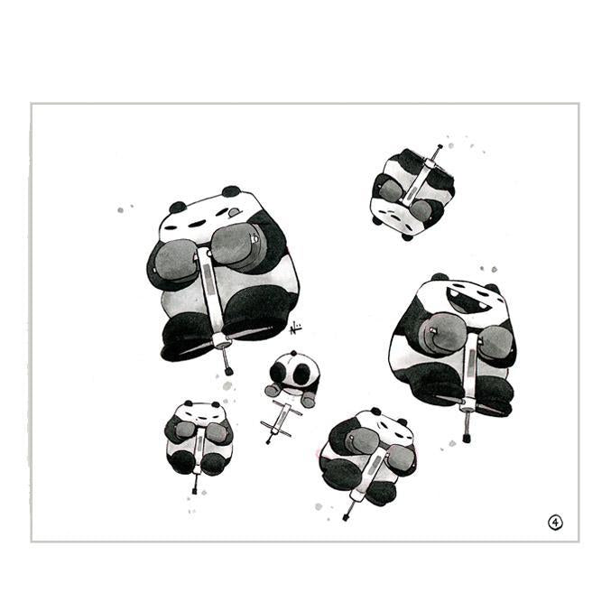 Art Prints - 8 x 10 Black & White - Assorted Prints by Punching Pandas