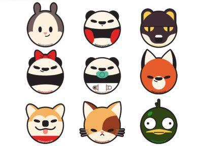 Stickers (Panda Friends) - Punching Pandas