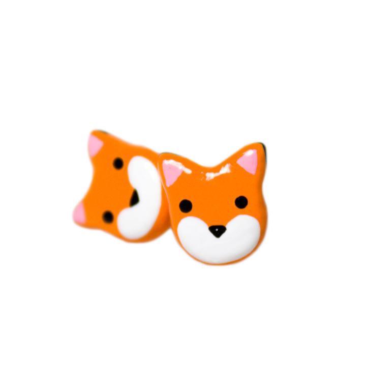 Earrings - Fox Studs by Mariposa Miniatures