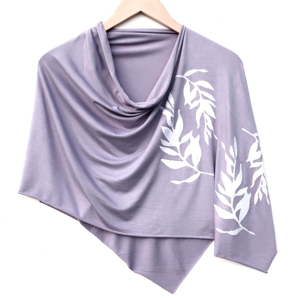 Poncho - Lavender (Black or White Ink) by Windsparrow Studio