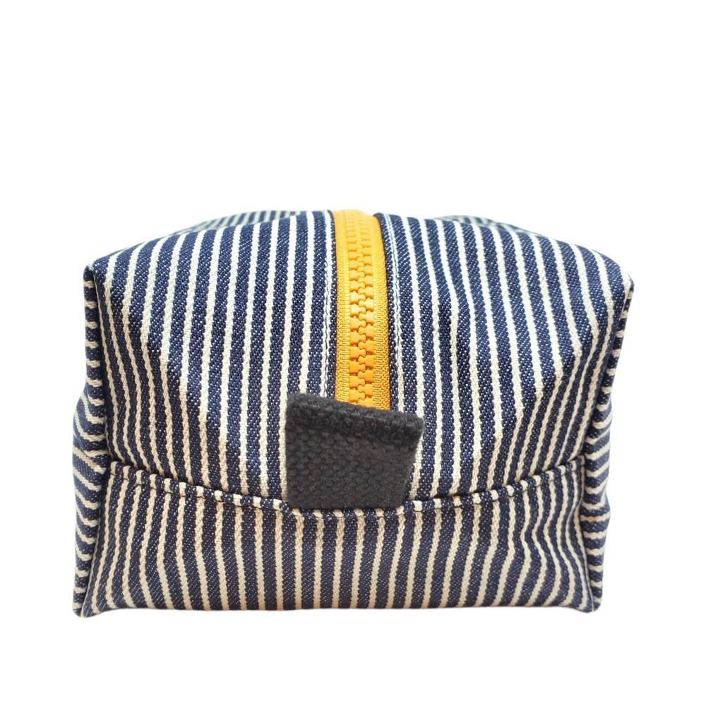 Box Zip - Hickory Stripe Dopp Bag by Lady Alamo