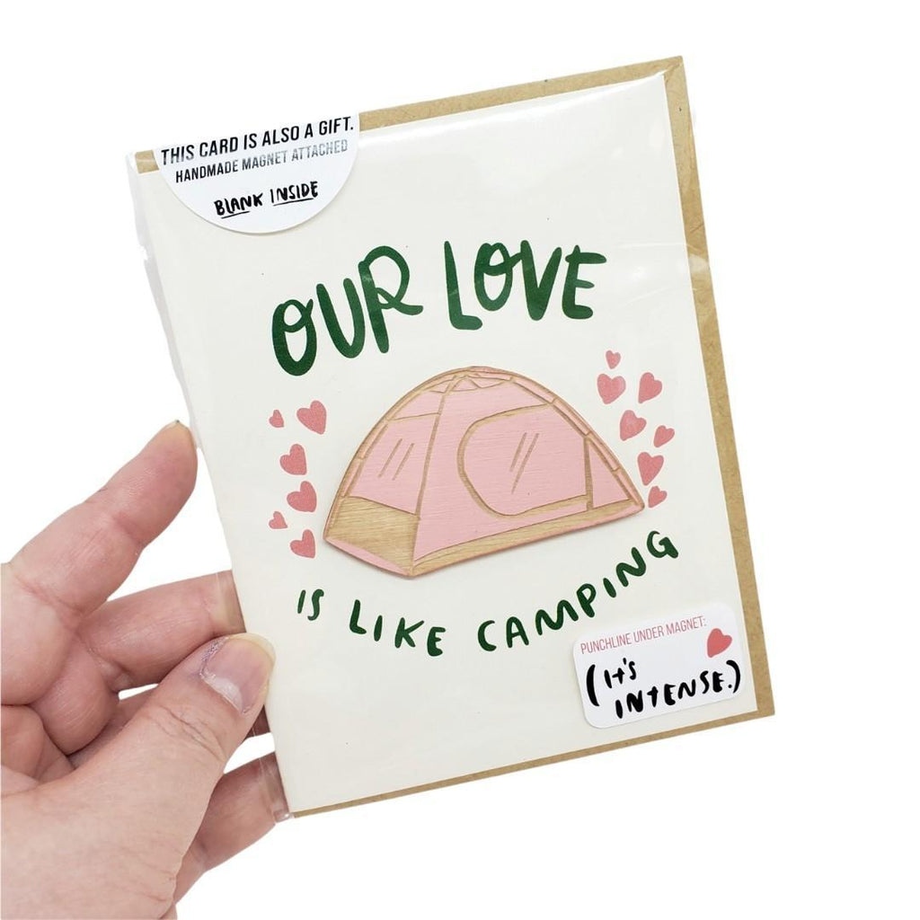 Magnet Card - Our Love is Like Camping by SnowMade