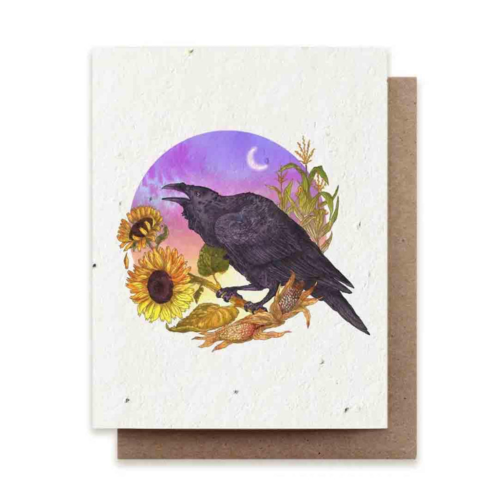 Card - Fall Raven Herb Seed Card by Small Victories (formerly The Bower Studio)