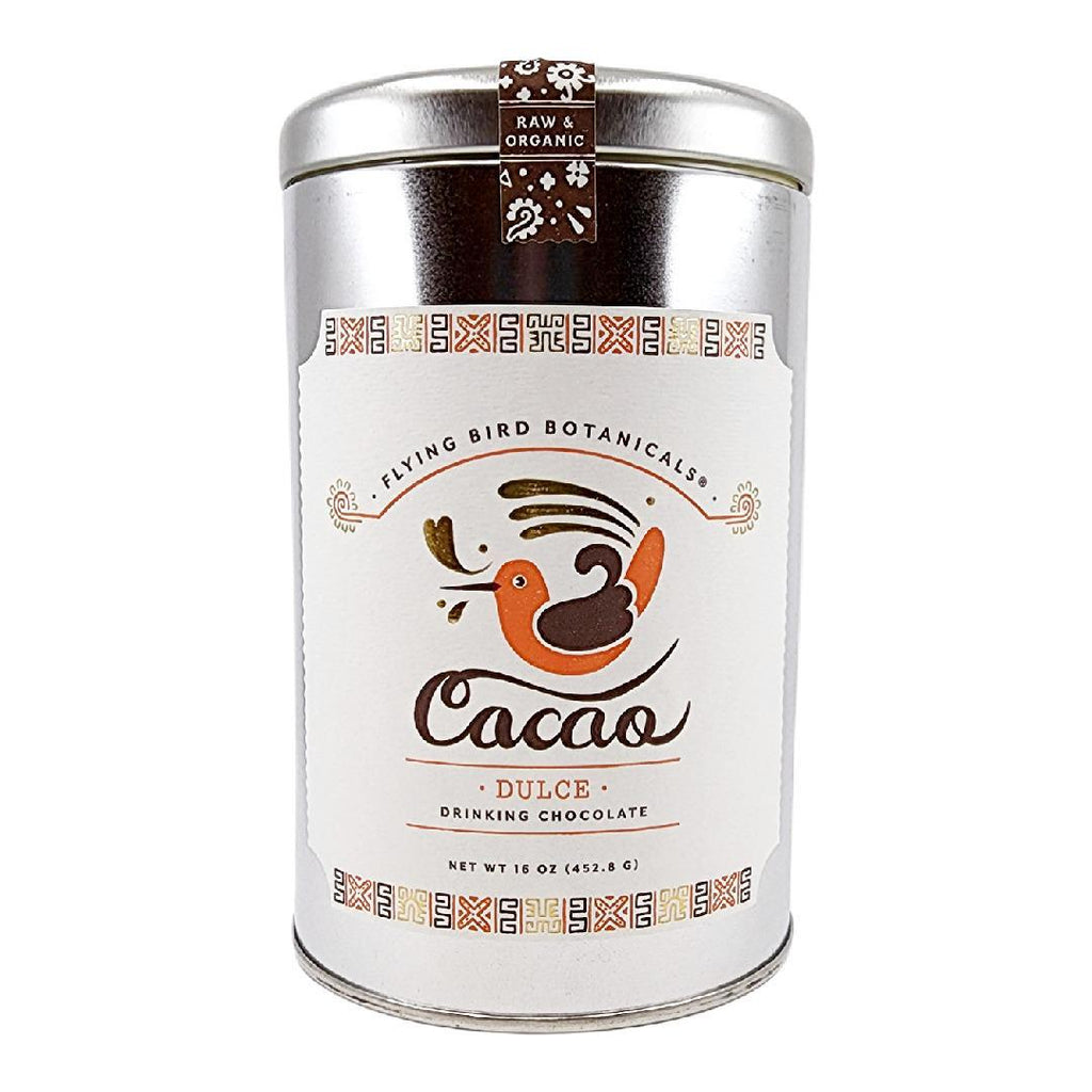 Cacao - 16oz - Dulce Extra Large Tin Cocoa by Flying Bird Botanicals