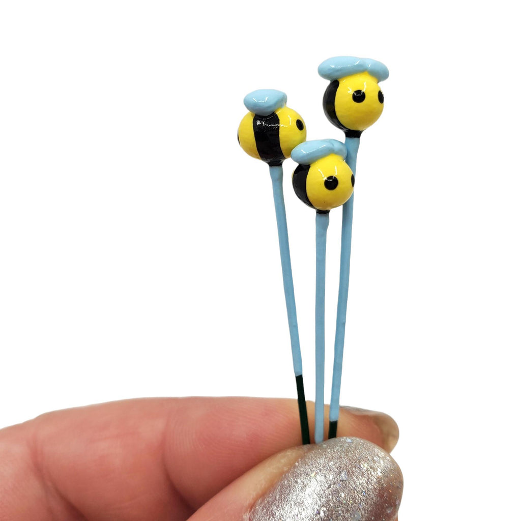 Fairy Garden Bumblebees - Set of 3 by Mariposa Miniatures