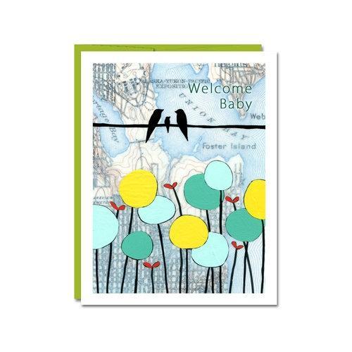 Card - Baby - Welcome Baby by Rachel Austin Art