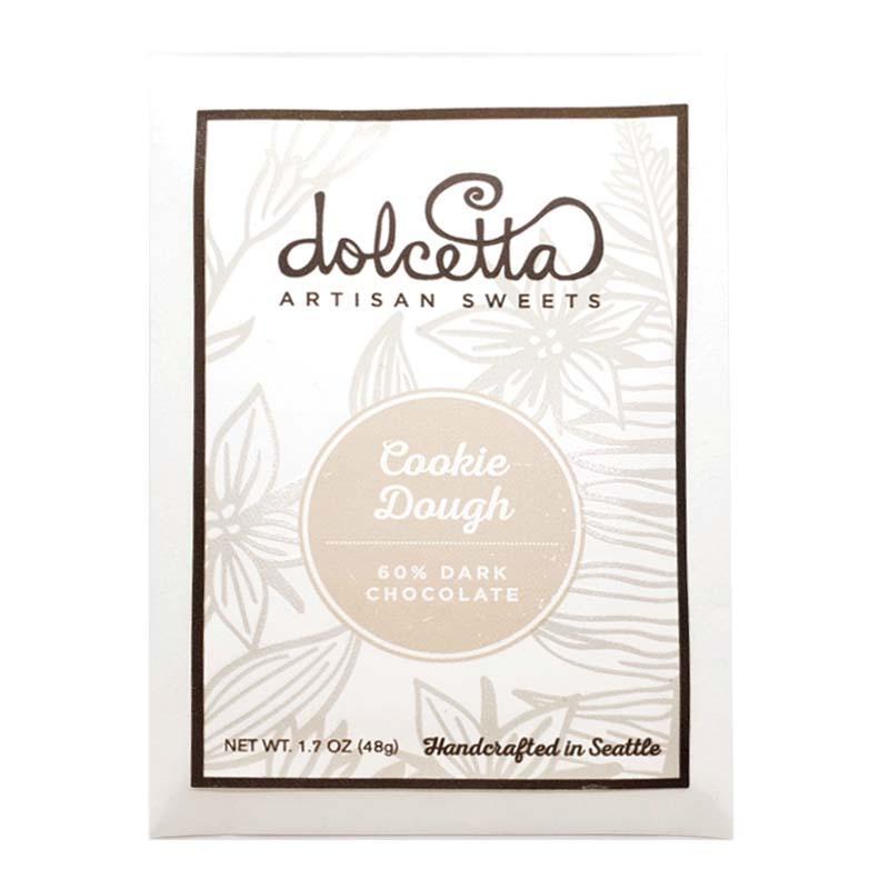 Bar - Cookie Dough 60% Dark Chocolate by Dolcetta Artisan Sweets