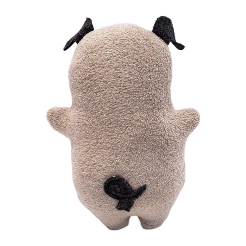 Plush - Pug with Bone Treat by Happy Groundhog Studio