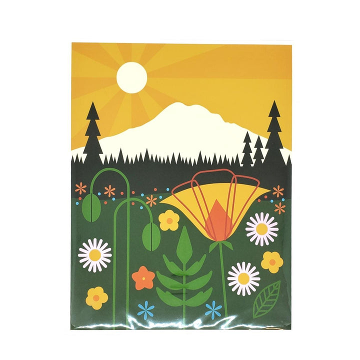 Art Print - 8 x 10 Mount Rainier by Amber Leaders Designs