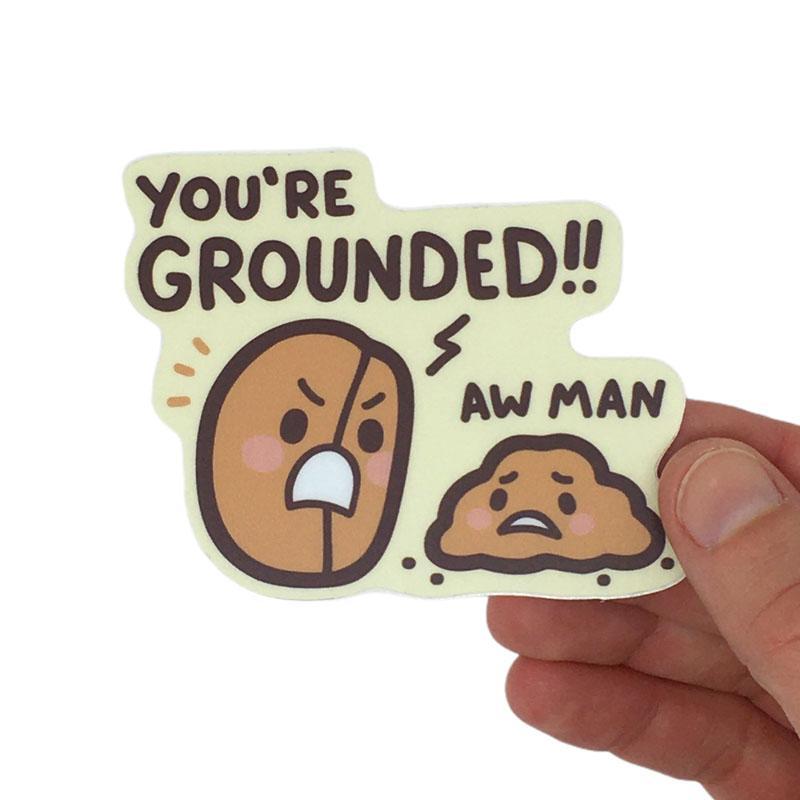 Vinyl Stickers - You're GROUNDED by Mis0 Happy