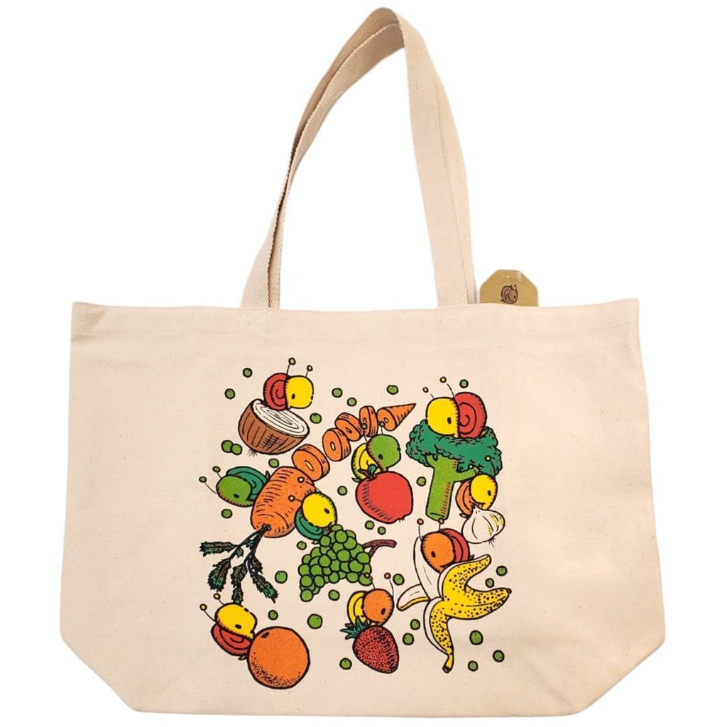Tote Bag - Fruits with Veggies by Everyday Balloons Print Shop