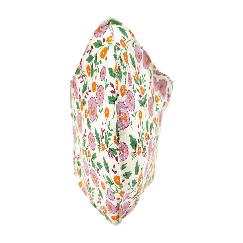 Medium - Purple Floral on White (White Lining) by imakecutestuff