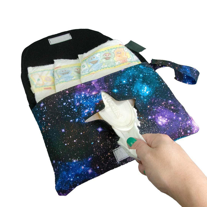 Diaper and Wipe Clutch - Stargazer Galaxy by MarshMueller
