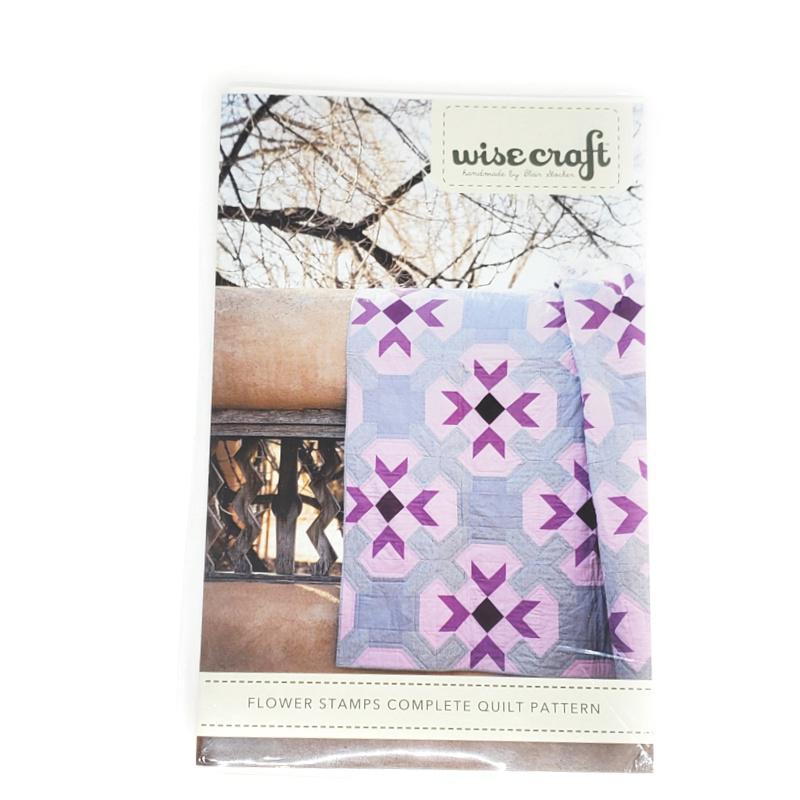 Pattern - Flower Stamps Quilt by Wise Craft