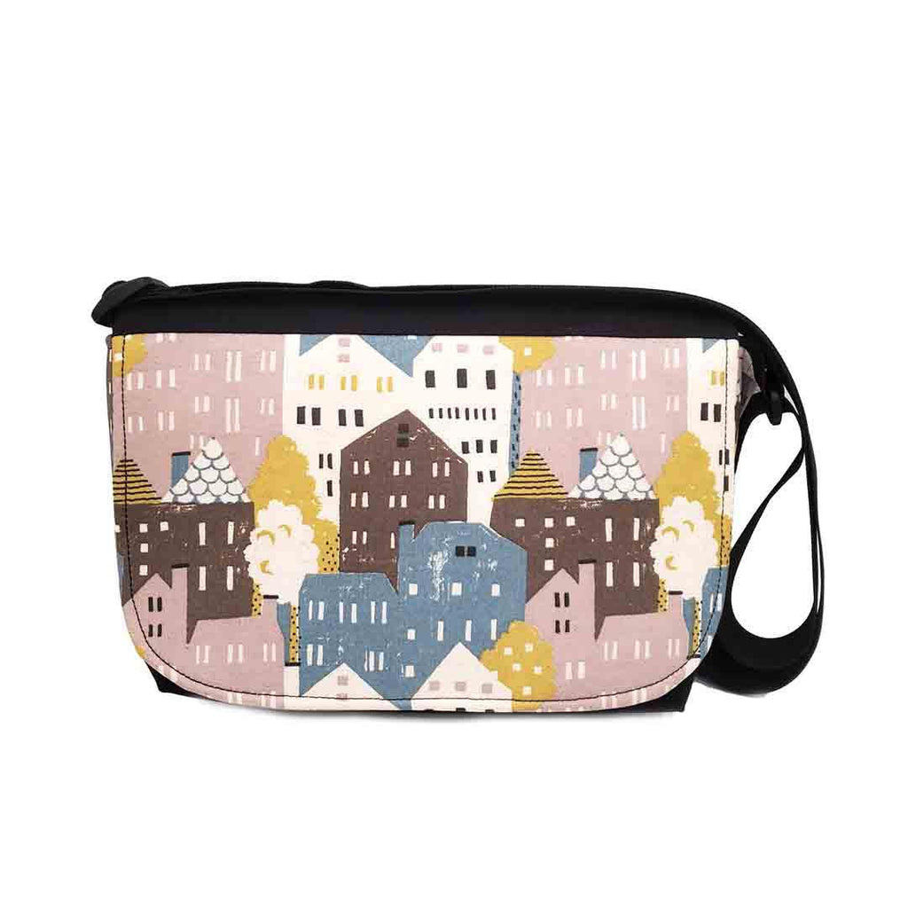 Messenger Bag - Short - Abstract House Reinforced by Laarni and Tita