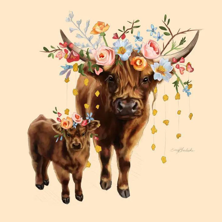 Art Print - 8x10 - Highland Cows by Darcy Goedecke