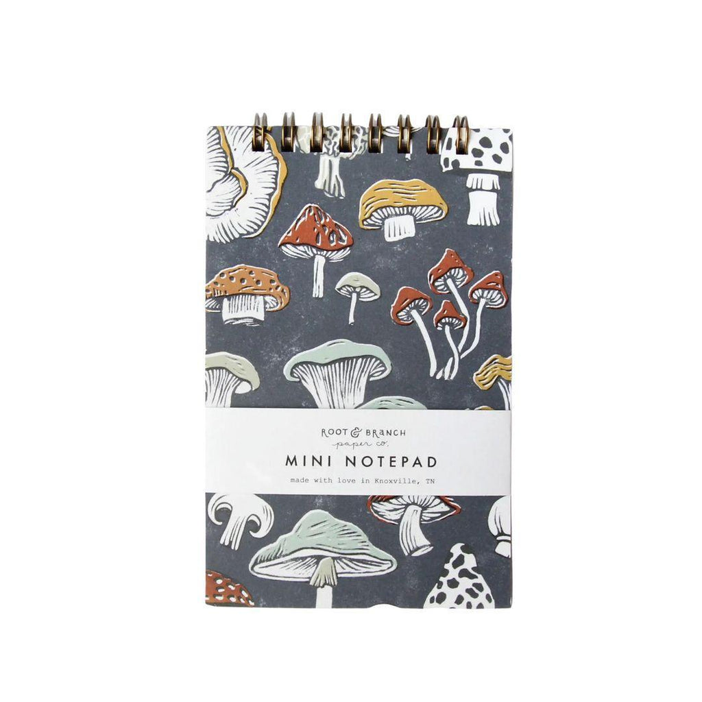 Notepad - Mini - Mushroom and Fungi Spiral Bound by Root and Branch Paper Co.