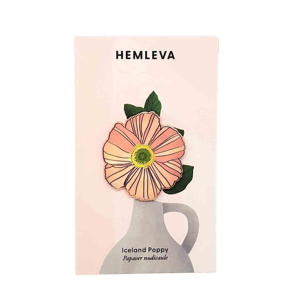 Enamel Pin - Icelandic Poppy Leaf by Hemleva