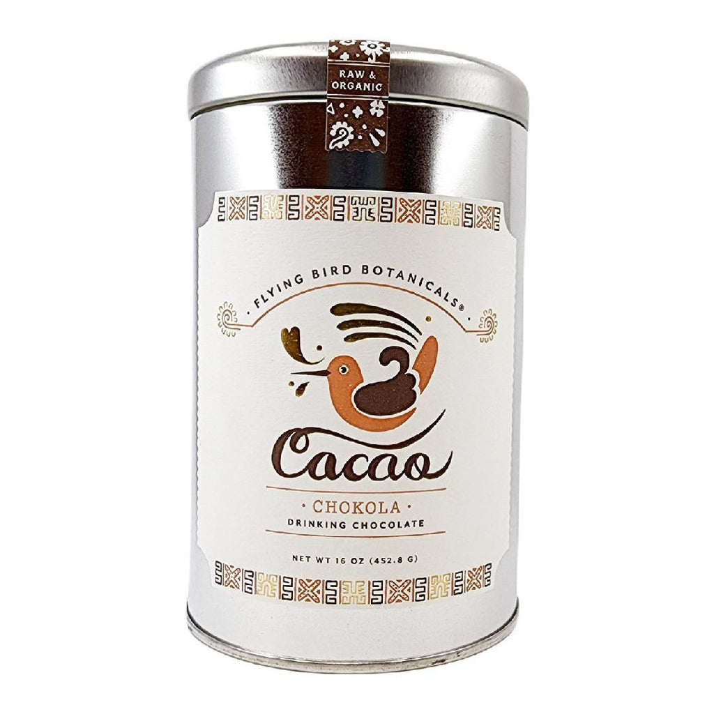 Cacao - 16oz - Chokola Extra Large Tin Cocoa by Flying Bird Botanicals