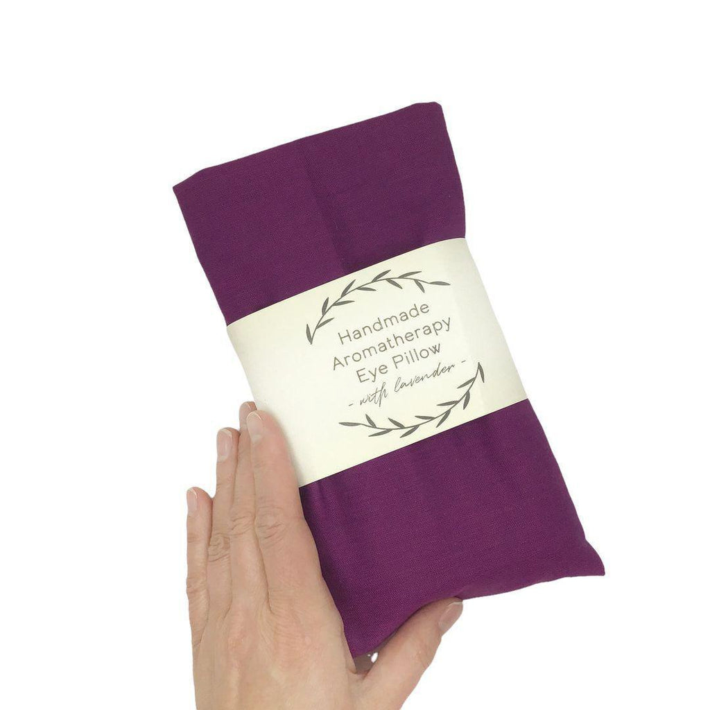 Eye Pillow - Violet (Lavender or Scent Free) by Two Birds Eco Shop