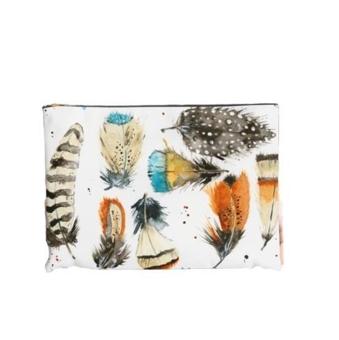 Zipper Pouch - Large - Feathers by Neptune Creations