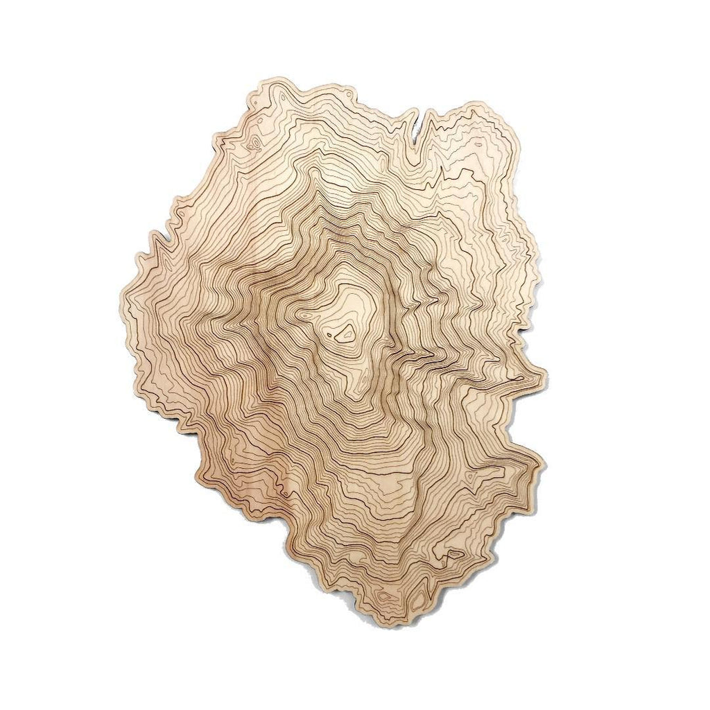 Wall Art - Mt. Adams Topography by SML