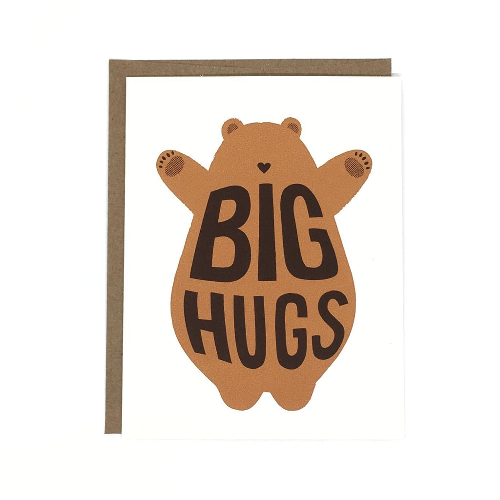 Card - Love & Friends - Big Hugs Bear by Orange Twist