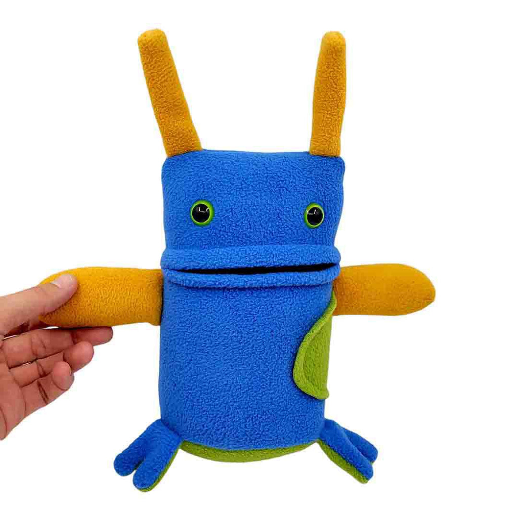 Bumble Creature - Blue Mustard Green Plush by Mr. Sogs