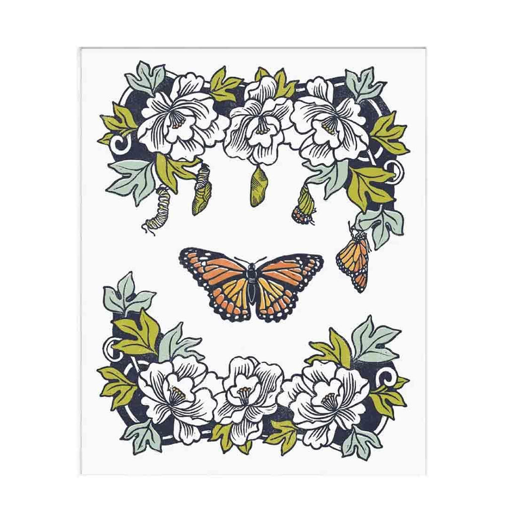 Print - Monarch Butterfly Wall Art by Root and Branch Paper Co.
