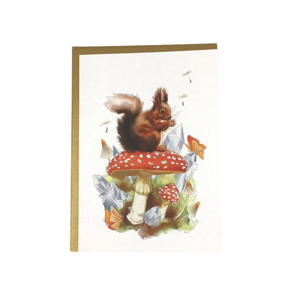 Card - Woodland Red Squirrel by Darcy Goedecke