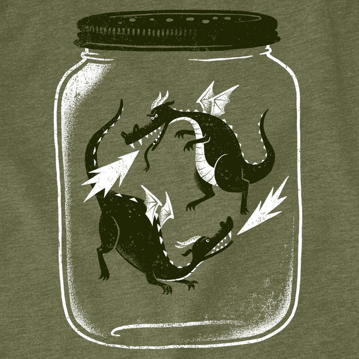 Kids Tee - Dragonflies Olive Tee (2T - L) by Factor